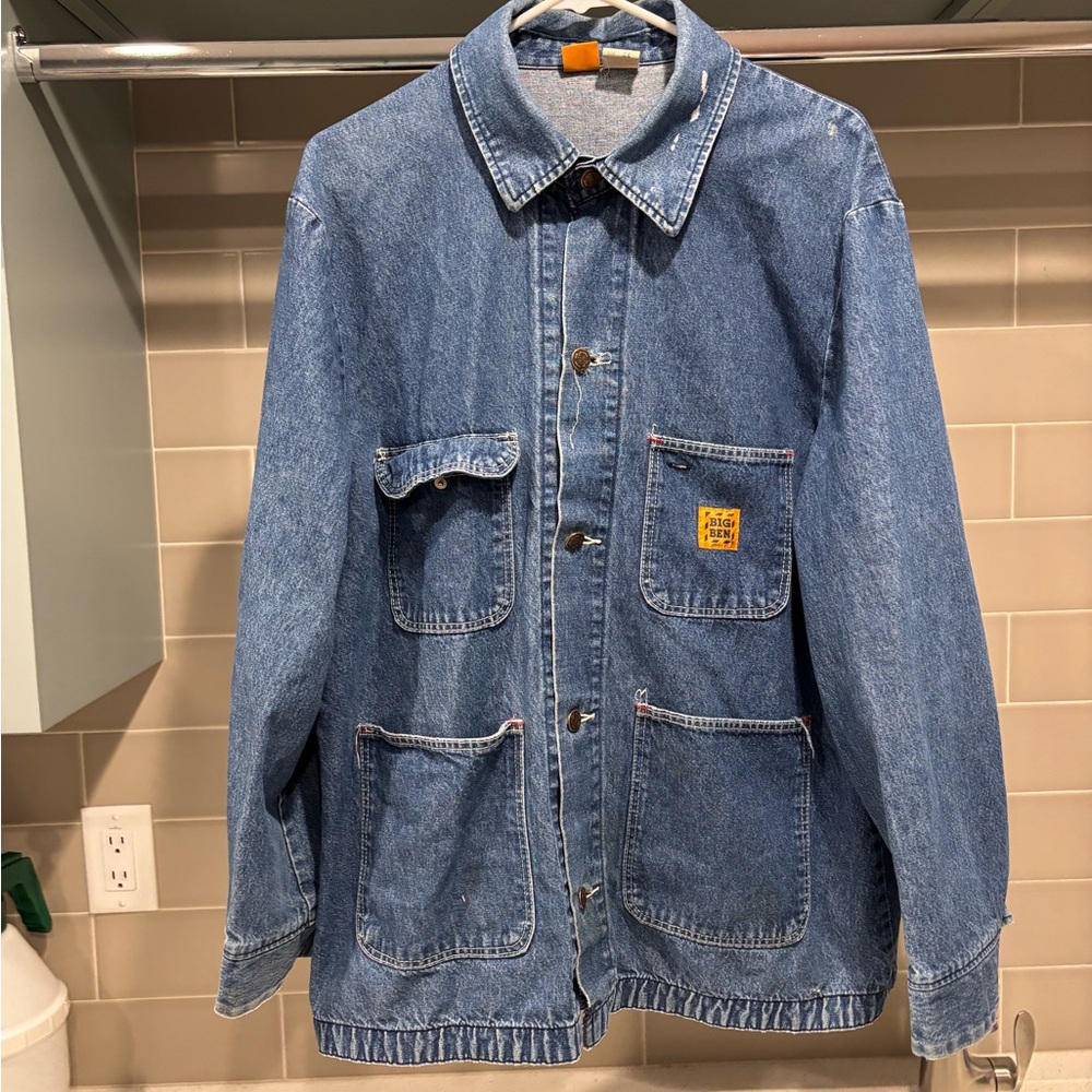 Vintage 80s Big Ben Made in USA Lightweight Denim Chore Jacket Size XL(44)